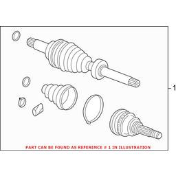 Land Rover Axle Assembly - Front Passenger Side (New) TDB104980